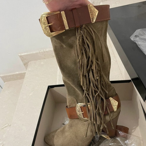 Pinko boots new, beige and brown, size 39