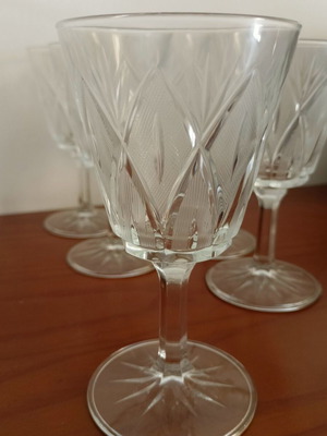 Cristal d'Arques Flamenco crystal wine glasses set of 6