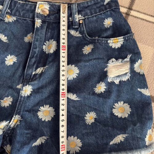 Tezenis jeans shorts size M like new, blue