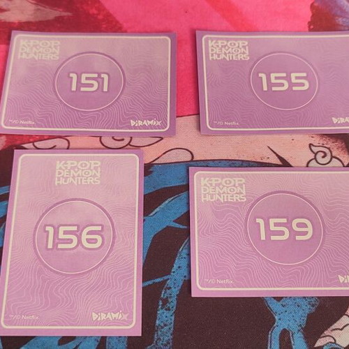 Huntrix Demon Hunters album stickers