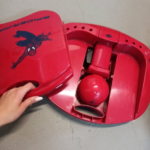 Spiderman painting like new with discs, light and storage drawers