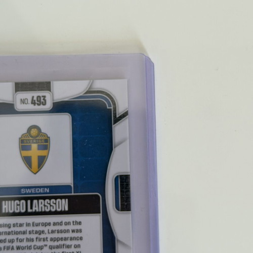 2026 Panini Prizm FIFA World Cup Hugo Larsson Yellow Wave Card