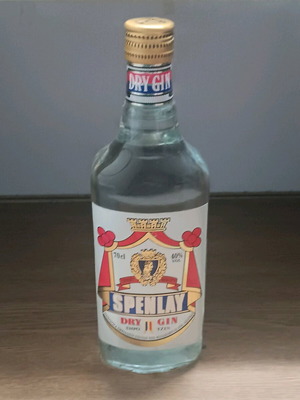 Spenlay dry gin new, produced in Greece