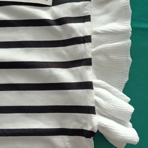 Zara women's summer top Medium new, black and white