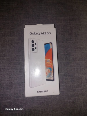 Samsung Galaxy A23 5G smartphone like new, white, dual SIM