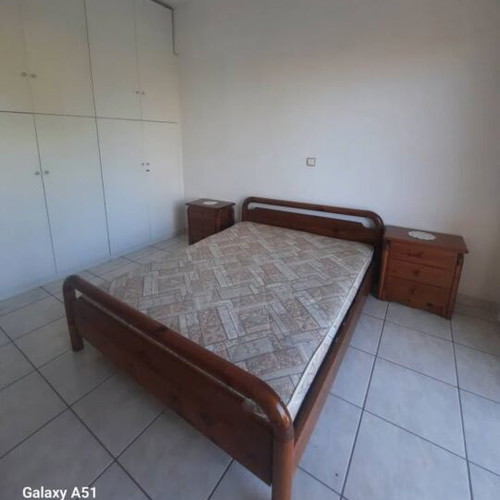 Double wooden bed like new with mattress and nightstands