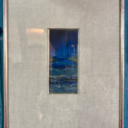 Desypris artwork like new, 5x15 cm with 30x40 cm frame