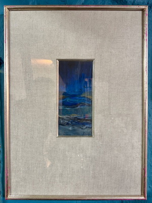 Desypris artwork like new, 5x15 cm with 30x40 cm frame