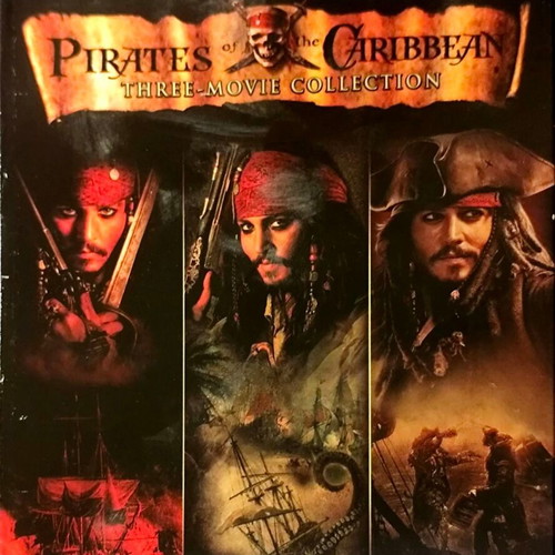 Pirates of the Caribbean three movie collection DVD used, English subtitles