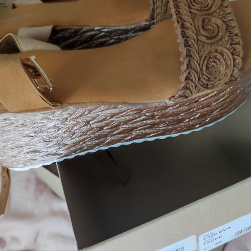 Women's shoes used, summer brown platform size 38