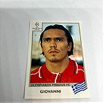  2 Χαρτάκια Champions League Giovanni Ολυμπιακός 1999-2000 Panini