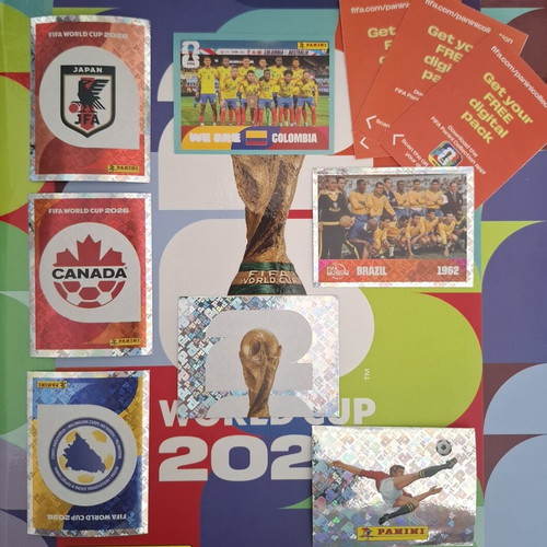 Fifa World Cup Panini stickers pack of 7, like new