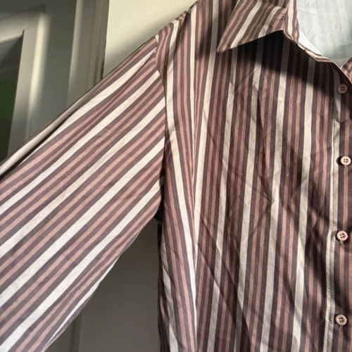 Striped satin blouse Forever 21 x Shein like new, size XL