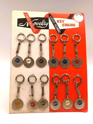 Vintage Austin Keychains set of 12 New Old Stock