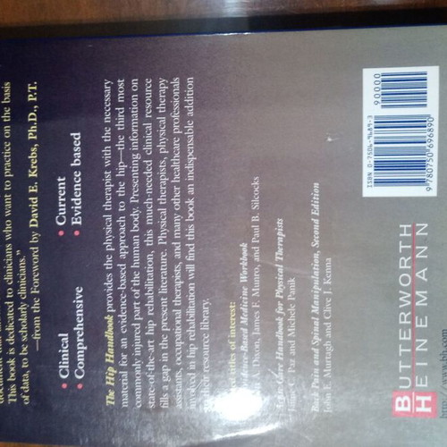The Hip Handbook medical book like new, English