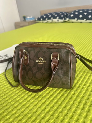 Coach Mini Rowan Crossbody bag dark brown new