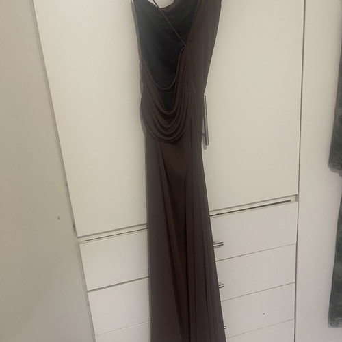 Zara dress with open back, like new, brown, size S