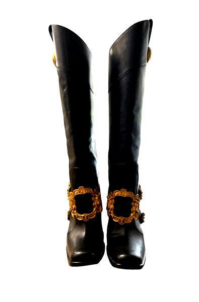 Dolce Gabbana Leather Boots