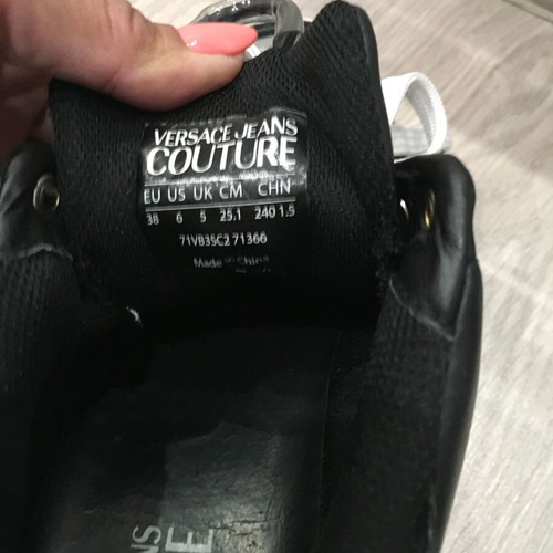 Versace Jeans Couture women's sneakers size 38, used, black