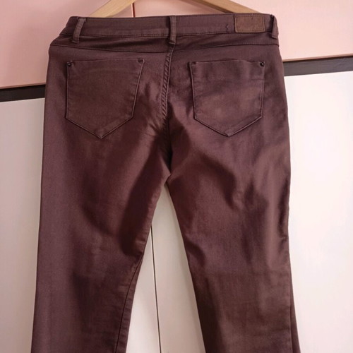 Women's brown pants with zipper like new, size XS