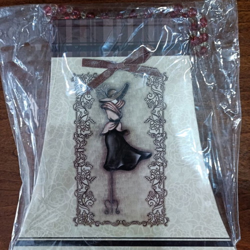 Large hardcover notebook with beaded handle new