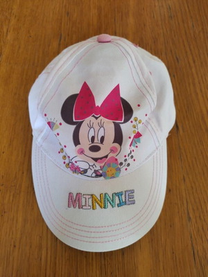 Minnie Mouse hat for girl 5-6 years like new, white multicolor