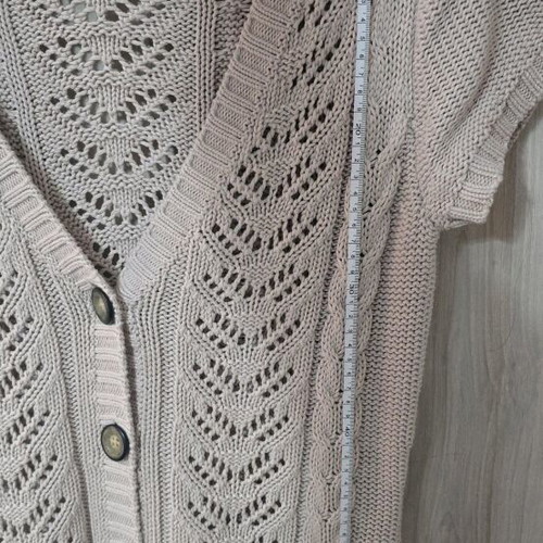 Seasonal knitted cardigan H&M like new, beige, size M
