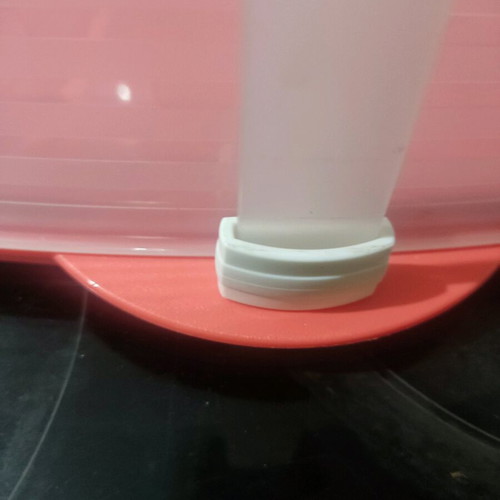 Tupperware large cake server new with orange tray and transparent lid