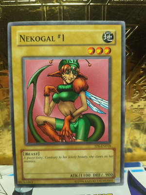 Nekogal 1 Yu-Gi-Oh! card like new, rare old