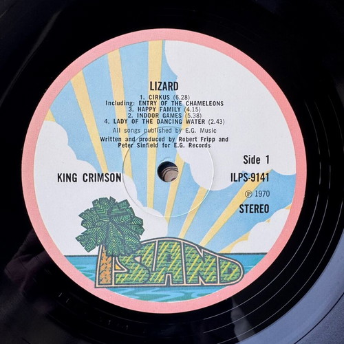 King Crimson Lizard LP used, 1st UK repress 1970, gatefold