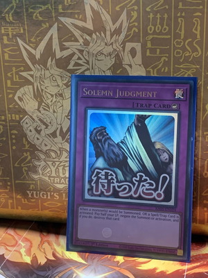 Solemn Judgment Yu-Gi-Oh! card new condition