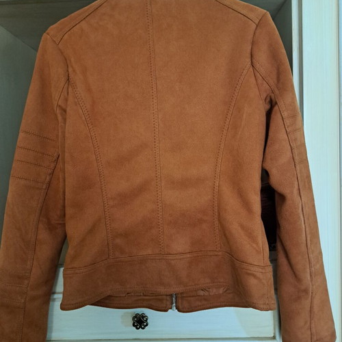 Issue Fashion women's jacket suede look tan size S used