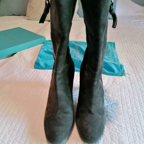 Suede boots Jean Michel Cazabat gray like new, size 37