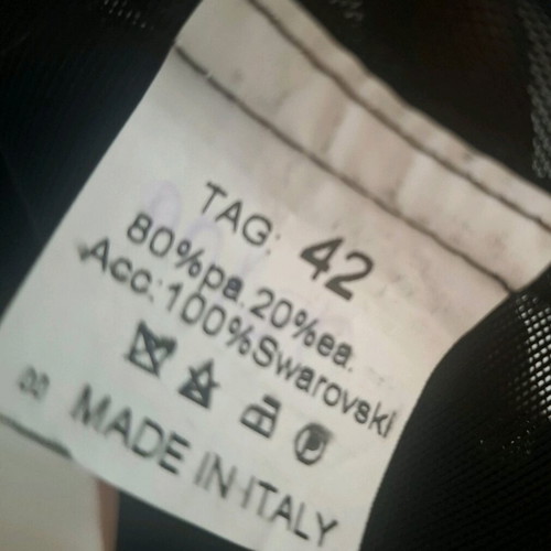 Italian transparent mesh jacket like new with Swarovski details