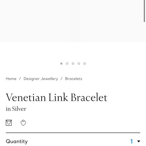 Tiffany Venetian Link Bracelet like new, silver