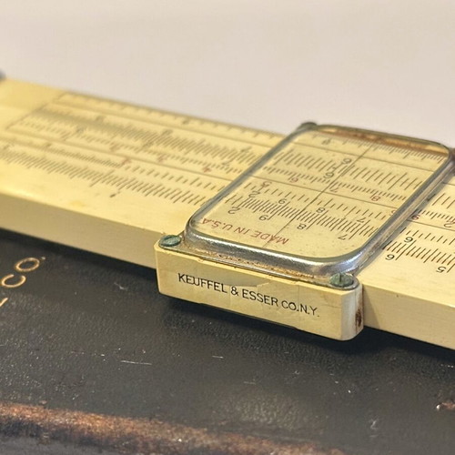 Logarithmic slide rule USA used