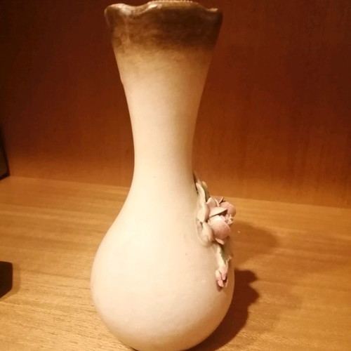Capodimonte vase used, porcelain decorative Italian made