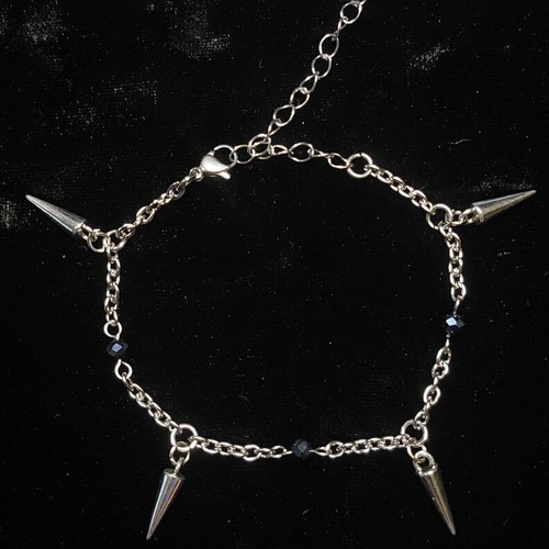 Alternative handmade spike bracelet stainless steel