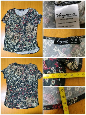 Vayana Women's Blouse S/M floral like new, multicolored