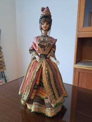 Doll with traditional costume used