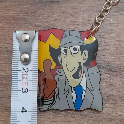 Inspector Gadget keychain new, handmade from shrink plastic