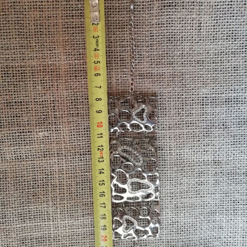 Stainless steel bracelet silver with clear zircon shapes new