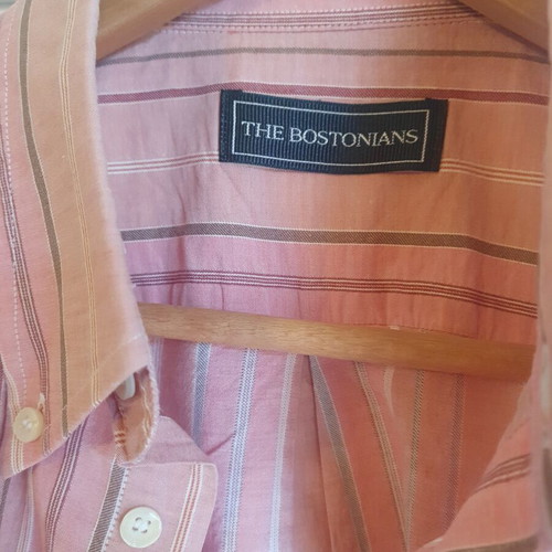 Boston striped cotton shirt medium like new, multicolor