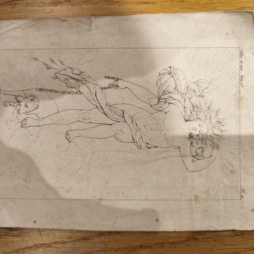 Engravings set of 3 used
