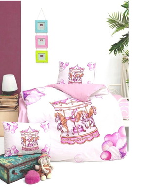 Baby Crib Sheet Set 100x150cm with 2 Pillowcases and Duvet Cover new