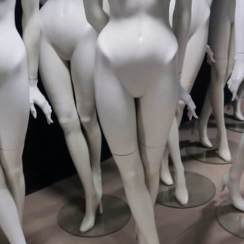 Display mannequins used, female and male with bases