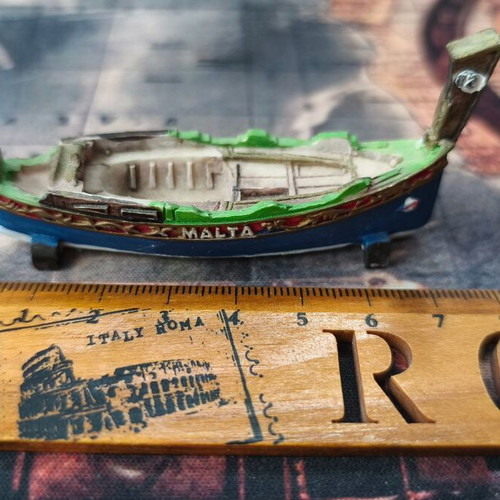 Luzzu traditional boat miniature Malta souvenir new