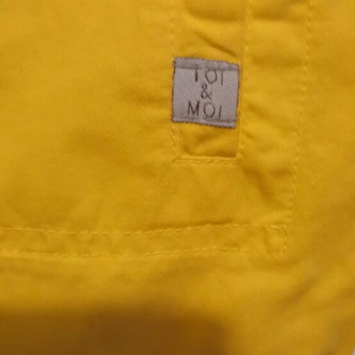 Toi&Moi short yellow dress one shoulder with ruffles size S like new