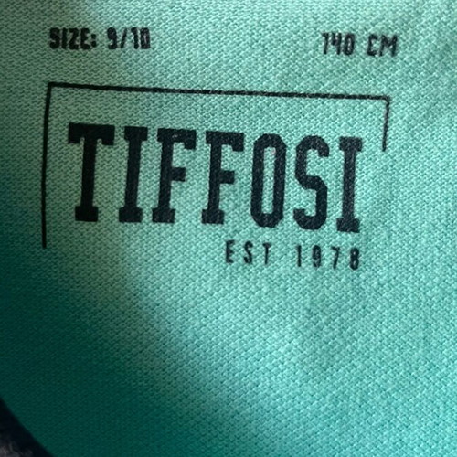 Polo shirt Tiffosi used, turquoise, size 140 cm