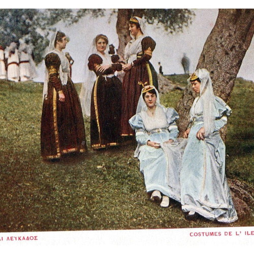 Costumes 3 authentic collectible postcards used 1905-20